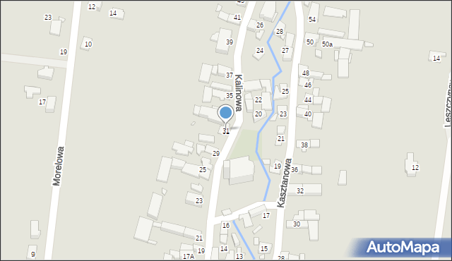 Otmuchów, Kalinowa, 31, mapa Otmuchów