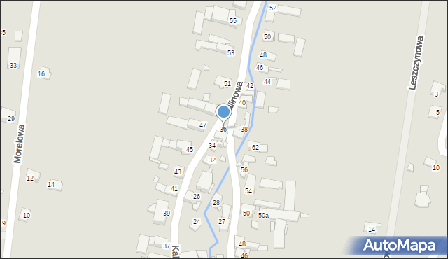 Otmuchów, Kalinowa, 36, mapa Otmuchów