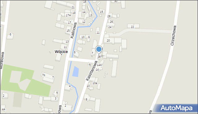 Otmuchów, Kasztanowa, 16, mapa Otmuchów