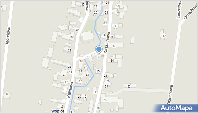 Otmuchów, Kasztanowa, 17, mapa Otmuchów