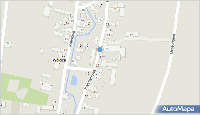 Otmuchów, Kasztanowa, 18, mapa Otmuchów