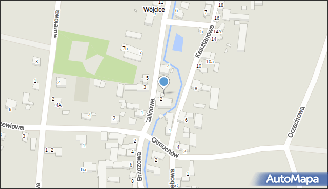 Otmuchów, Kasztanowa, 3, mapa Otmuchów