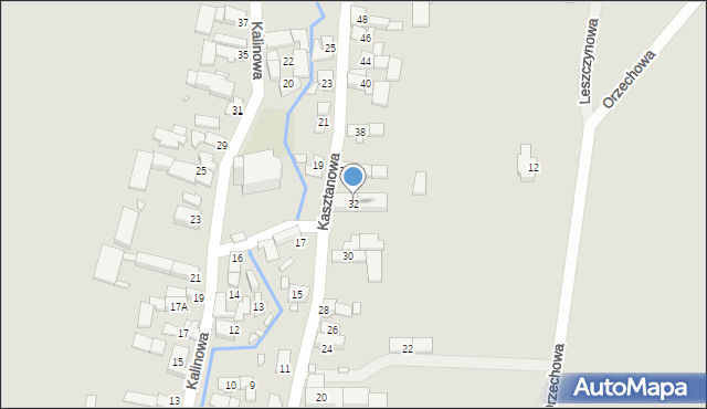 Otmuchów, Kasztanowa, 32, mapa Otmuchów