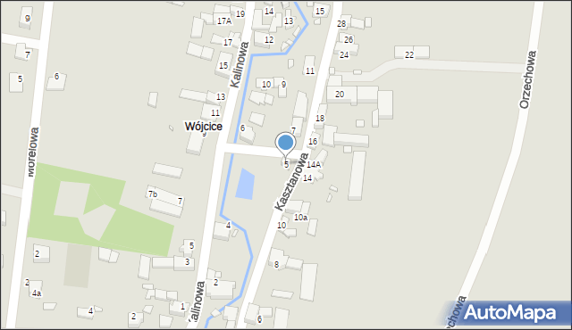 Otmuchów, Kasztanowa, 5, mapa Otmuchów