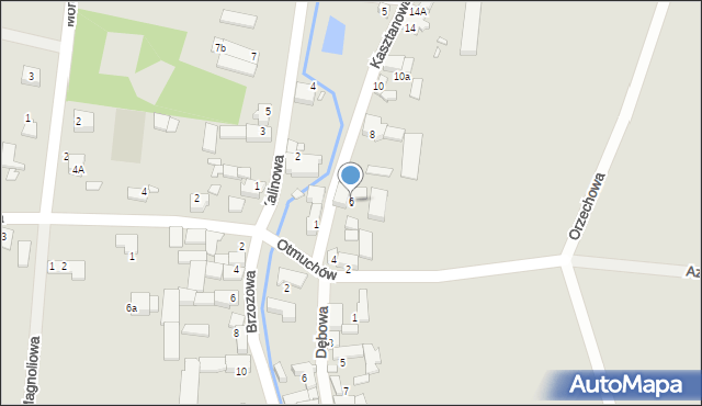 Otmuchów, Kasztanowa, 6, mapa Otmuchów