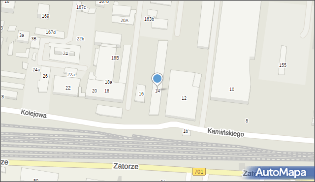 Ożarów Mazowiecki, Kamińskiego Kazimierza, 14, mapa Ożarów Mazowiecki