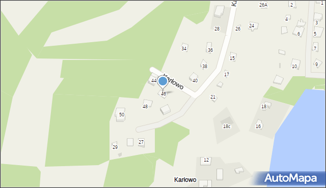 Parchowo, Karłowo, 46, mapa Parchowo