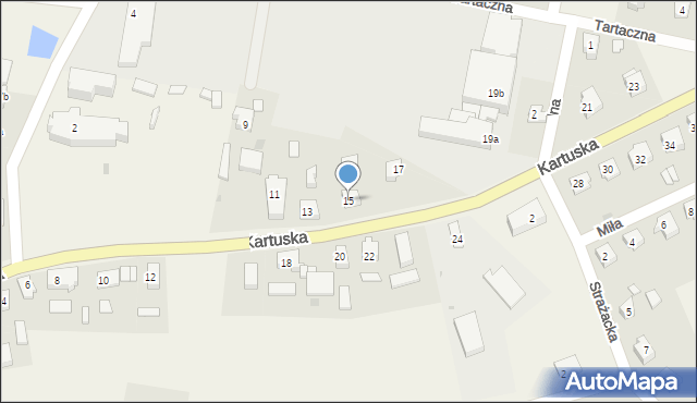 Parchowo, Kartuska, 15, mapa Parchowo