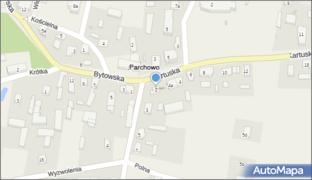 Parchowo, Kartuska, 2, mapa Parchowo