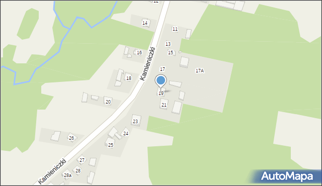 Parszów, Kamieniczki, 19, mapa Parszów