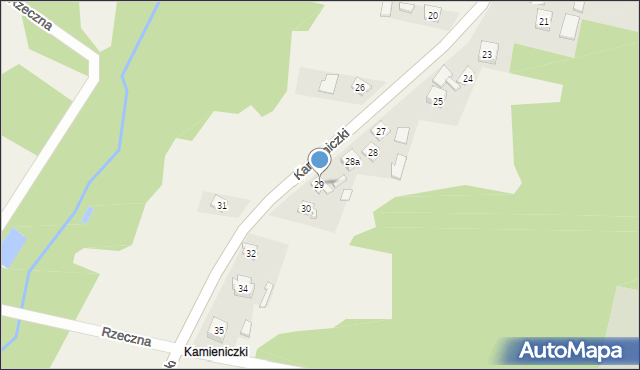 Parszów, Kamieniczki, 29, mapa Parszów