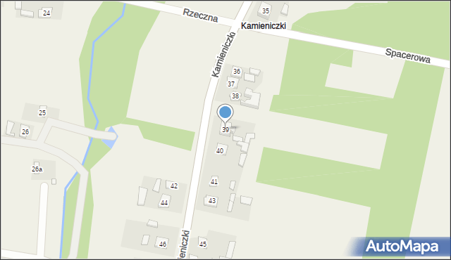 Parszów, Kamieniczki, 39, mapa Parszów