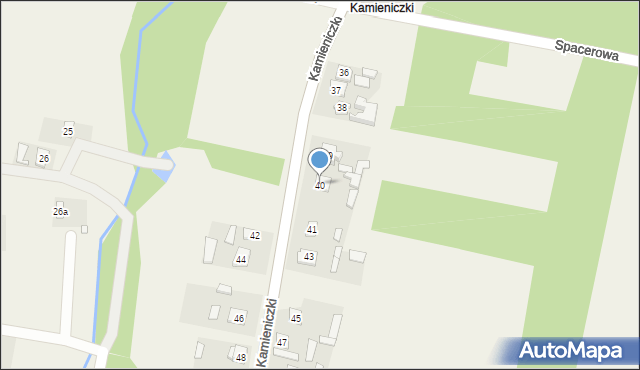 Parszów, Kamieniczki, 40, mapa Parszów