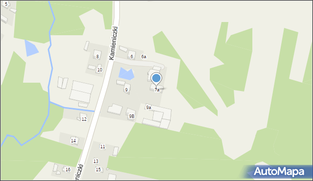 Parszów, Kamieniczki, 7a, mapa Parszów