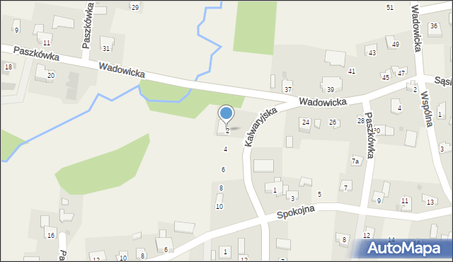 Paszkówka, Kalwaryjska, 2, mapa Paszkówka