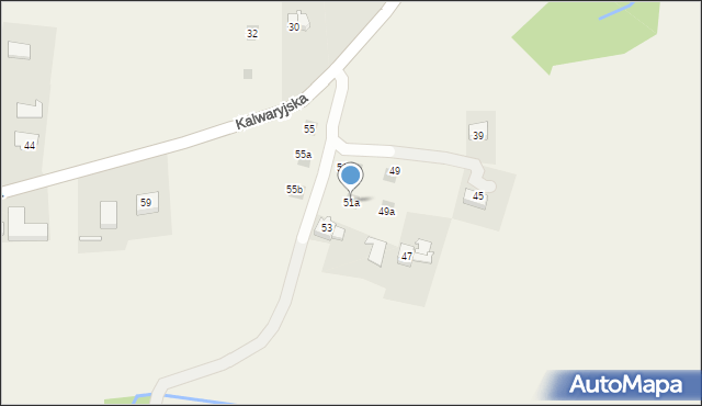 Paszkówka, Kalwaryjska, 51a, mapa Paszkówka