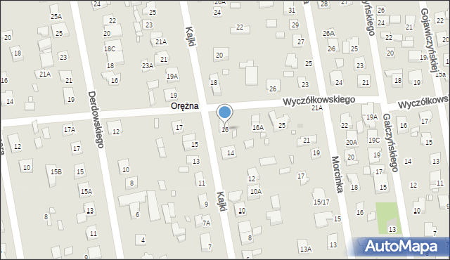 Piaseczno, Kajki Michała, 16, mapa Piaseczno