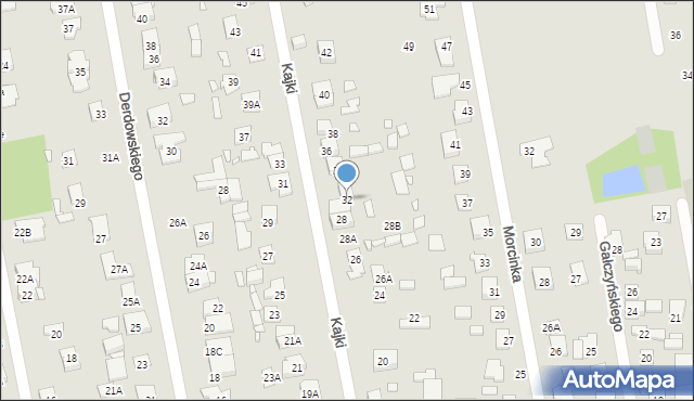 Piaseczno, Kajki Michała, 32, mapa Piaseczno