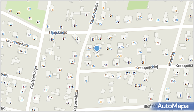 Piastów, Kasprowicza Jana, 7D, mapa Piastów