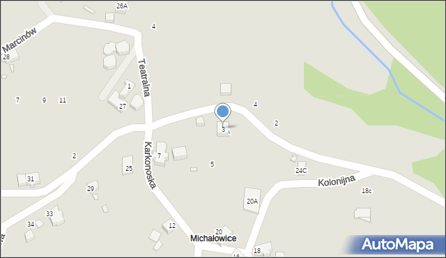 Piechowice, Karkonoska, 3, mapa Piechowice