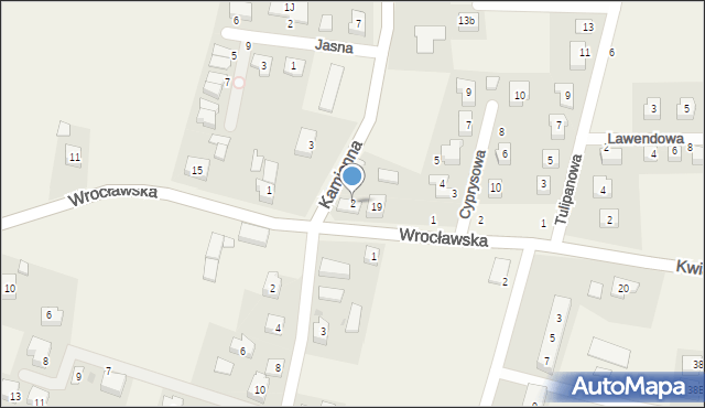 Piecowice, Kamienna, 2, mapa Piecowice