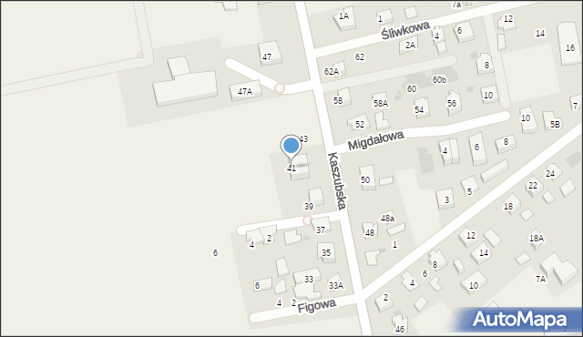 Pierwoszyno, Kaszubska, 41, mapa Pierwoszyno