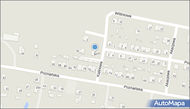 Piotrków Kujawski, Kalinowa, 3A, mapa Piotrków Kujawski