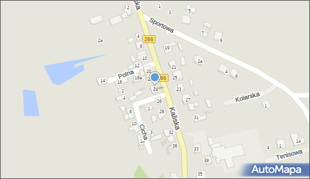 Piotrków Kujawski, Kaliska, 24, mapa Piotrków Kujawski