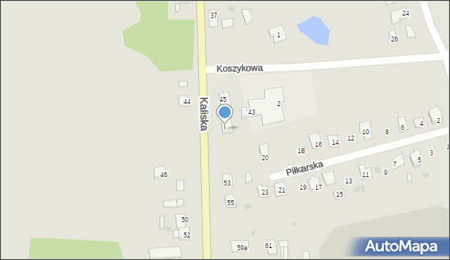 Piotrków Kujawski, Kaliska, 47, mapa Piotrków Kujawski