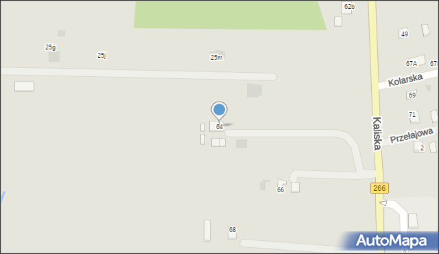 Piotrków Kujawski, Kaliska, 64, mapa Piotrków Kujawski