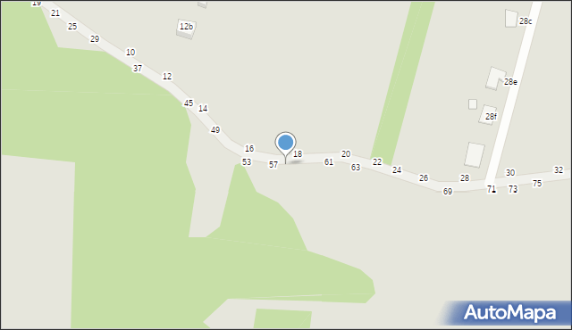 Piotrków Trybunalski, Kacza, 57A, mapa Piotrków Trybunalski