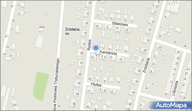 Piotrków Trybunalski, Kamienna, 4, mapa Piotrków Trybunalski