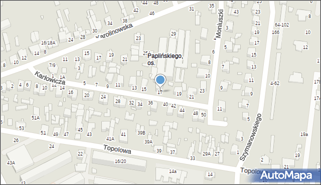 Piotrków Trybunalski, Karłowicza Mieczysława, 17, mapa Piotrków Trybunalski