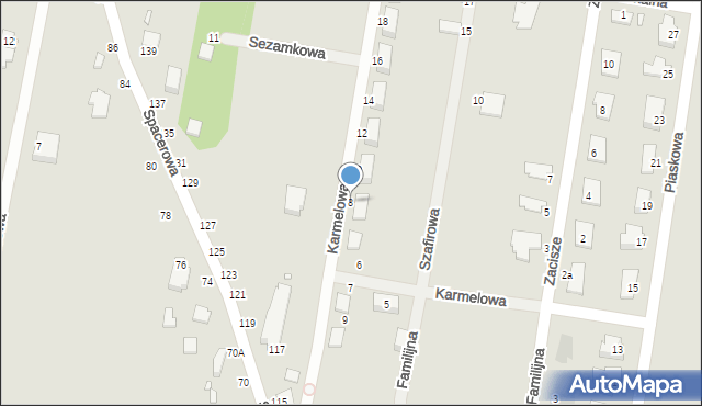Piotrków Trybunalski, Karmelowa, 8, mapa Piotrków Trybunalski