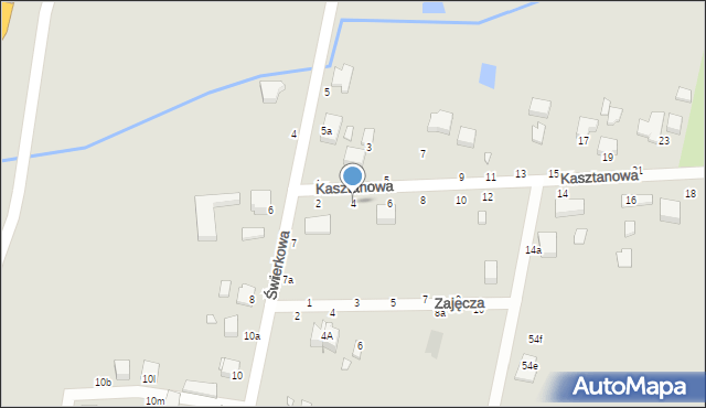 Piotrków Trybunalski, Kasztanowa, 4, mapa Piotrków Trybunalski