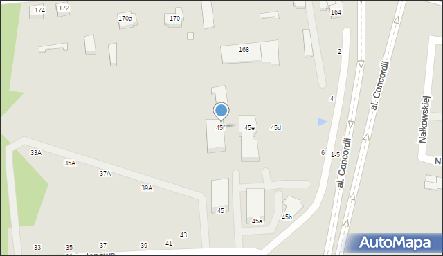 Piotrków Trybunalski, Kasztanowa, 45f, mapa Piotrków Trybunalski