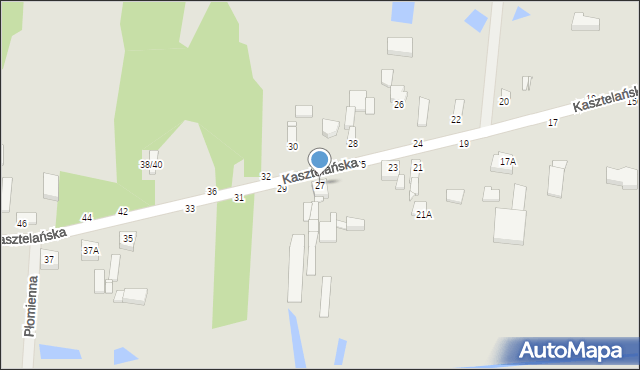 Piotrków Trybunalski, Kasztelańska, 27, mapa Piotrków Trybunalski