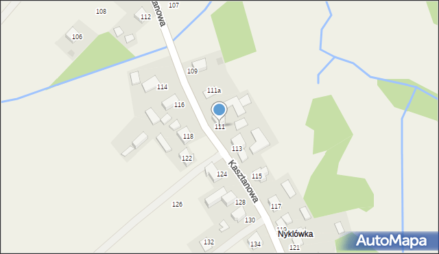 Piotrowice, Kasztanowa, 111, mapa Piotrowice