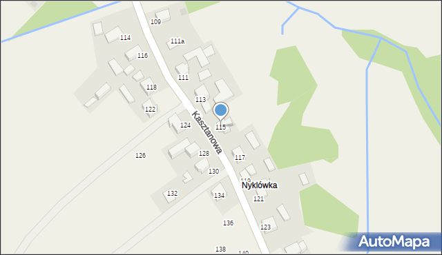 Piotrowice, Kasztanowa, 115, mapa Piotrowice