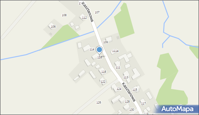 Piotrowice, Kasztanowa, 116, mapa Piotrowice
