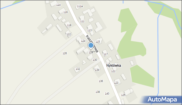 Piotrowice, Kasztanowa, 128, mapa Piotrowice