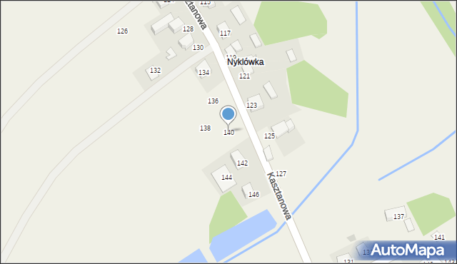 Piotrowice, Kasztanowa, 140, mapa Piotrowice