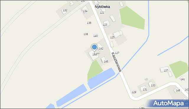 Piotrowice, Kasztanowa, 144, mapa Piotrowice