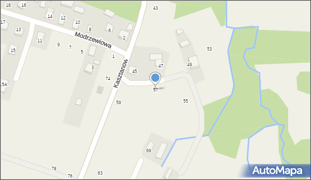 Piotrowice, Kasztanowa, 57, mapa Piotrowice