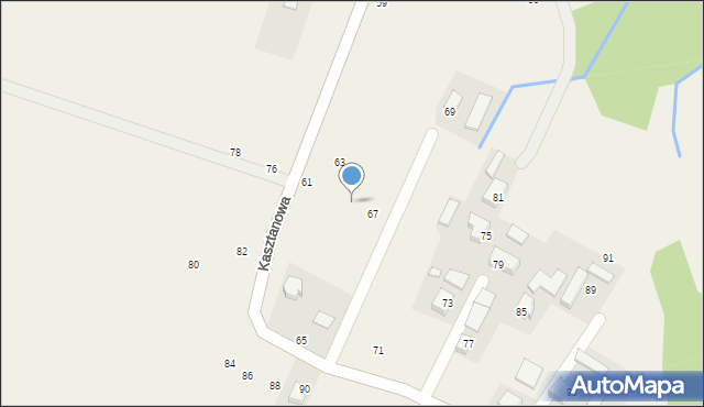 Piotrowice, Kasztanowa, 65, mapa Piotrowice