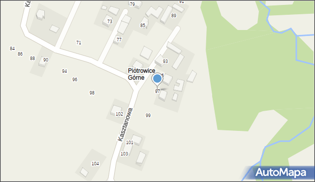 Piotrowice, Kasztanowa, 97, mapa Piotrowice