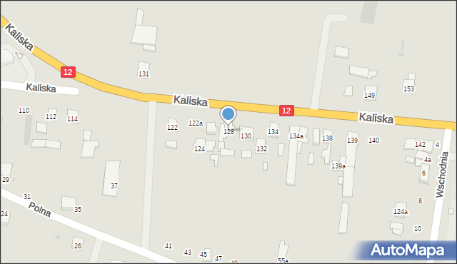 Pleszew, Kaliska, 128, mapa Pleszew