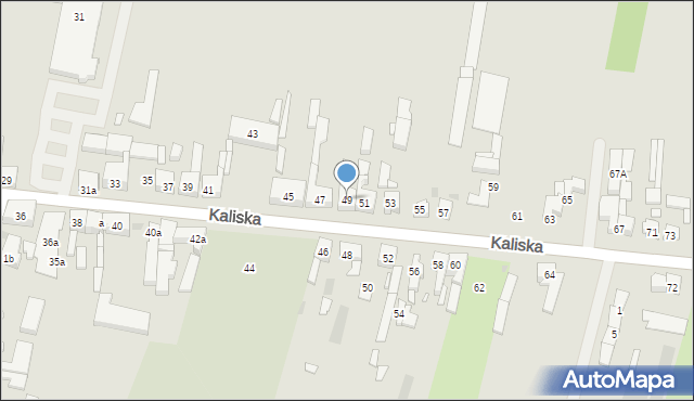 Pleszew, Kaliska, 49, mapa Pleszew