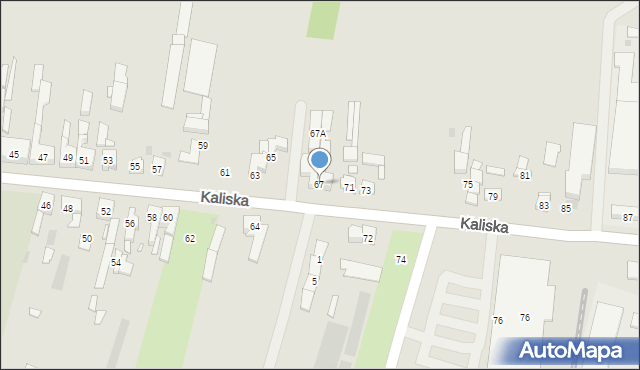 Pleszew, Kaliska, 67, mapa Pleszew