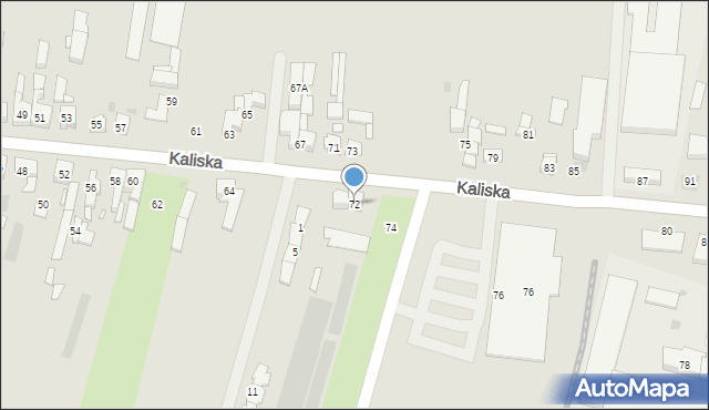 Pleszew, Kaliska, 72, mapa Pleszew